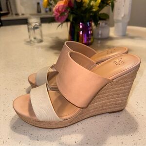 Women's Two-Tone Wedge Sandals